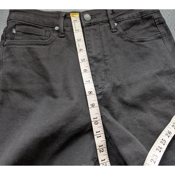 Judy Blue Jean Shorts Black High Rise Tummy Control Size Large - Picture 6 of 12